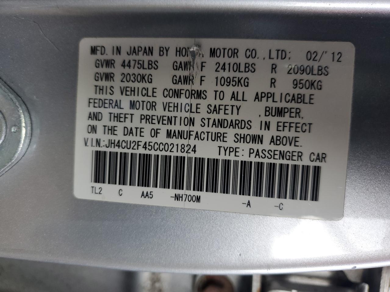 2012 Acura TSX - Image 12