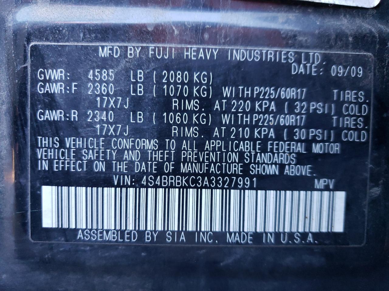 2010 Subaru Outback - Image 13