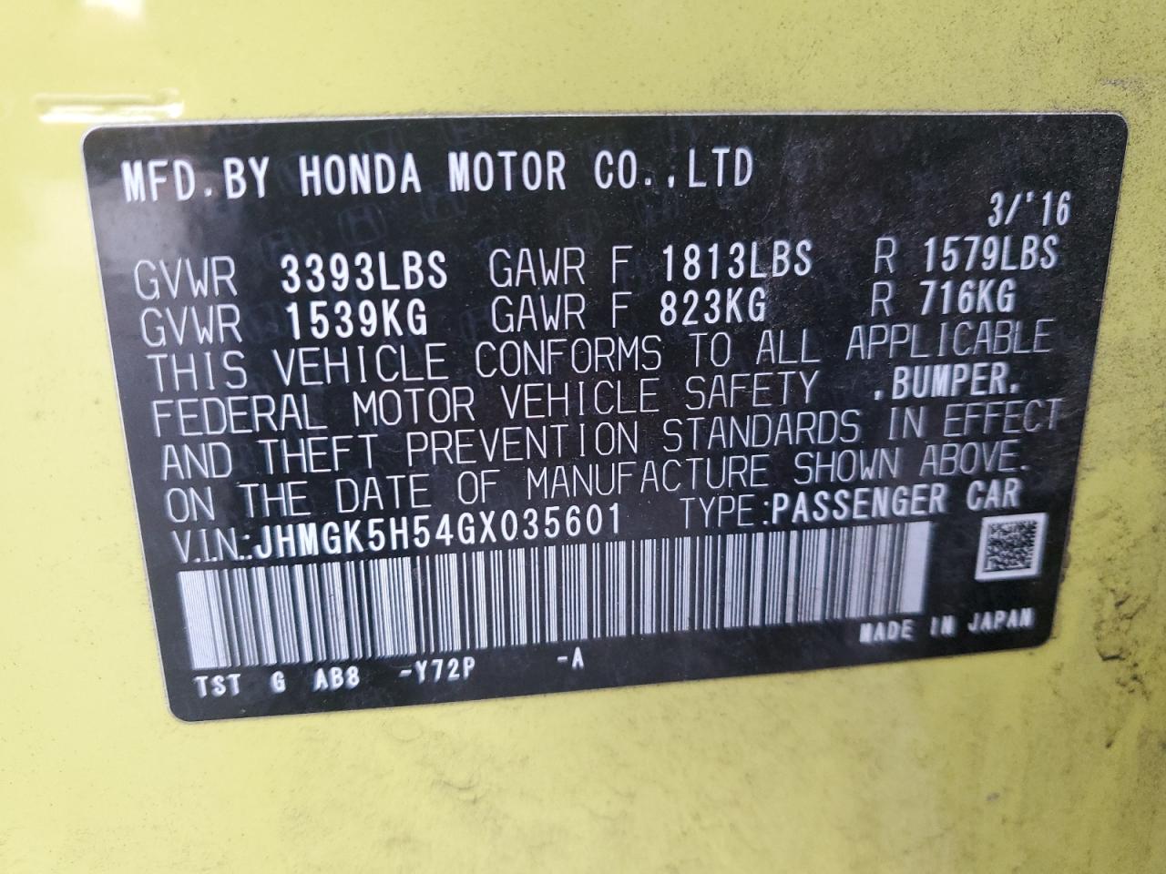 2016 Honda Fit - Image 12