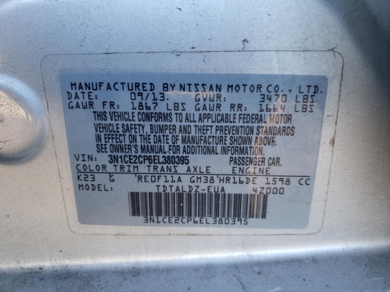 2014 Nissan Versa - Image 14
