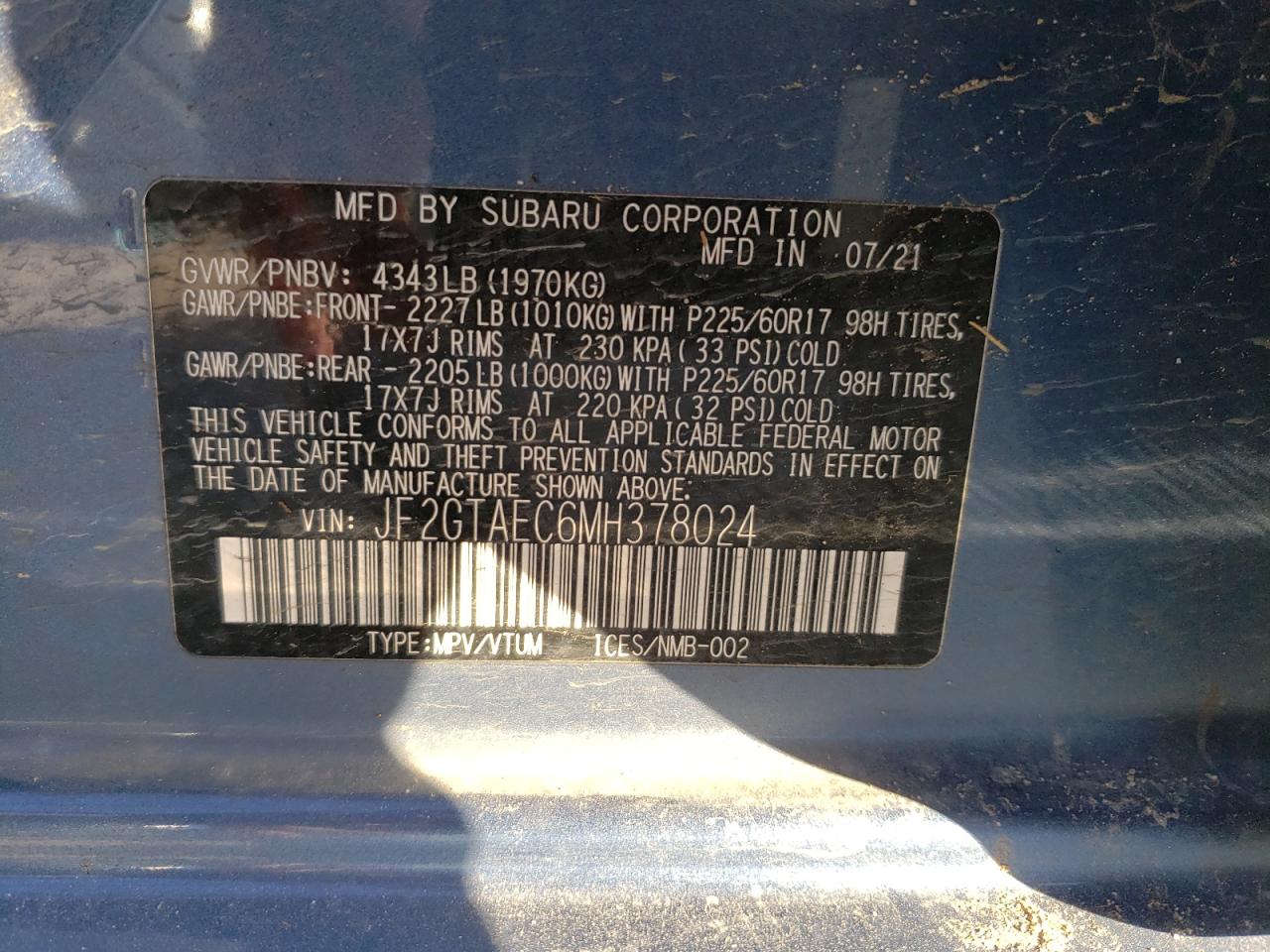 2021 Subaru XV - Image 13