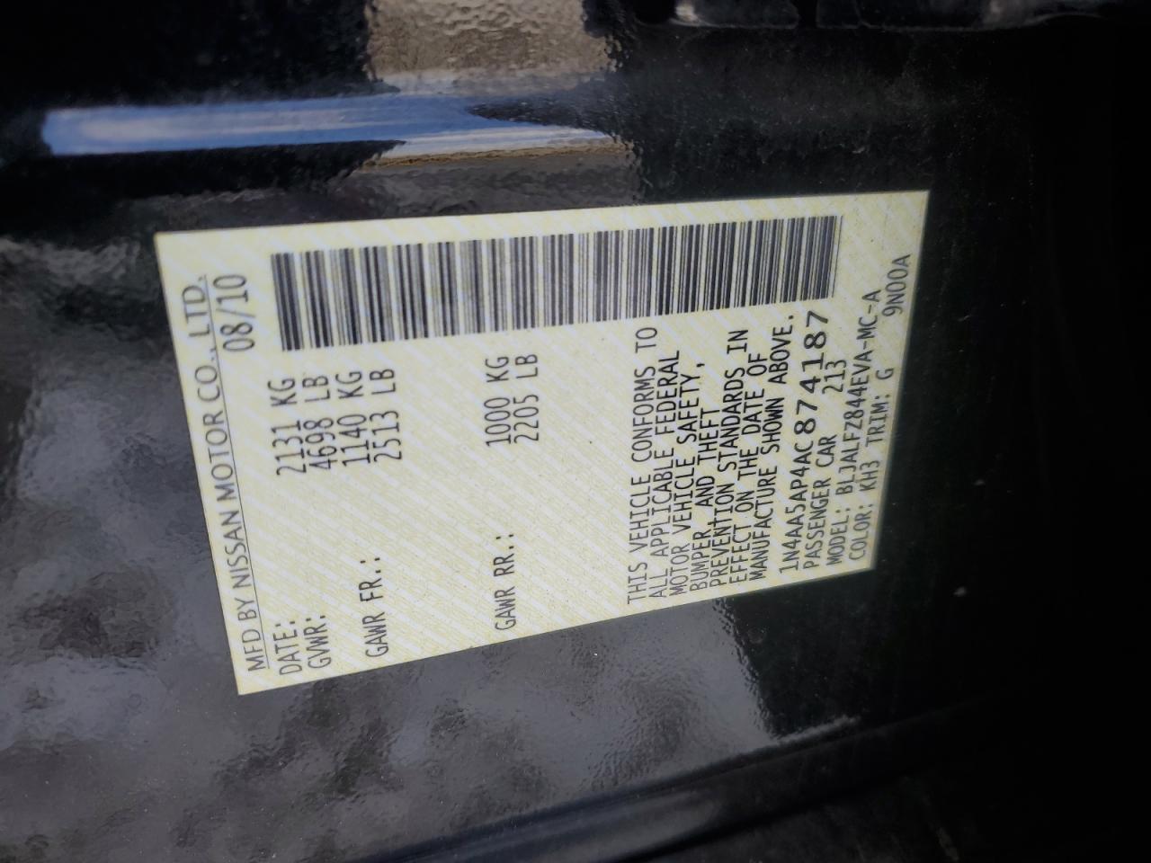 2010 Nissan Maxima - Image 12