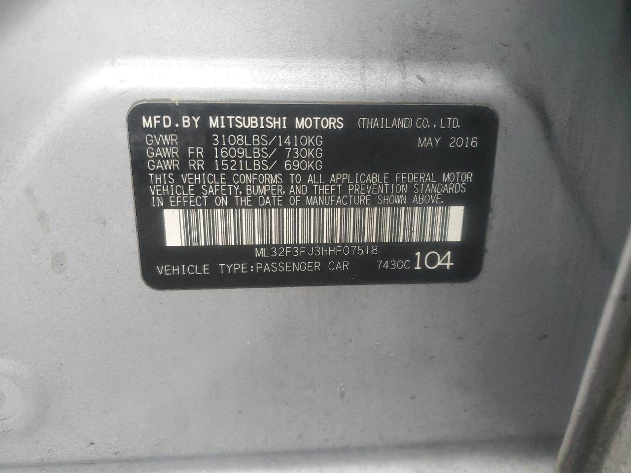 2017 Mitsubishi Mirage - Image 12