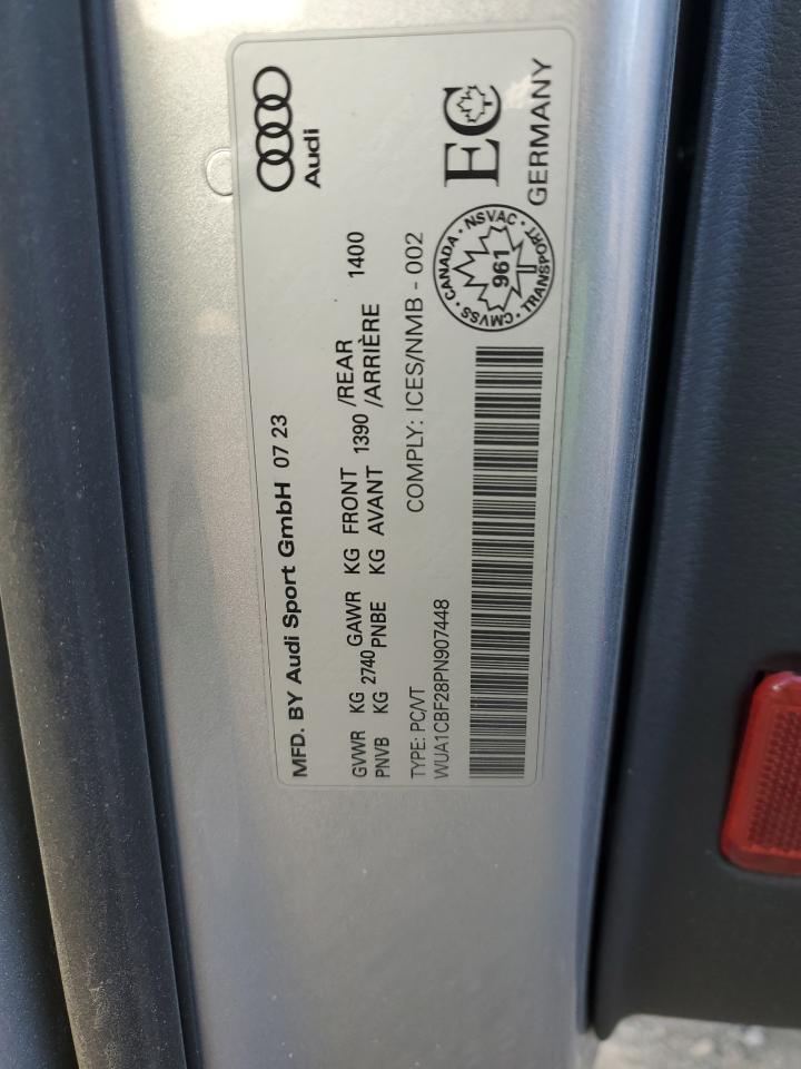 2023 Audi Rs6 VIN: WUA1CBF28PN907448 Lot: 86262484