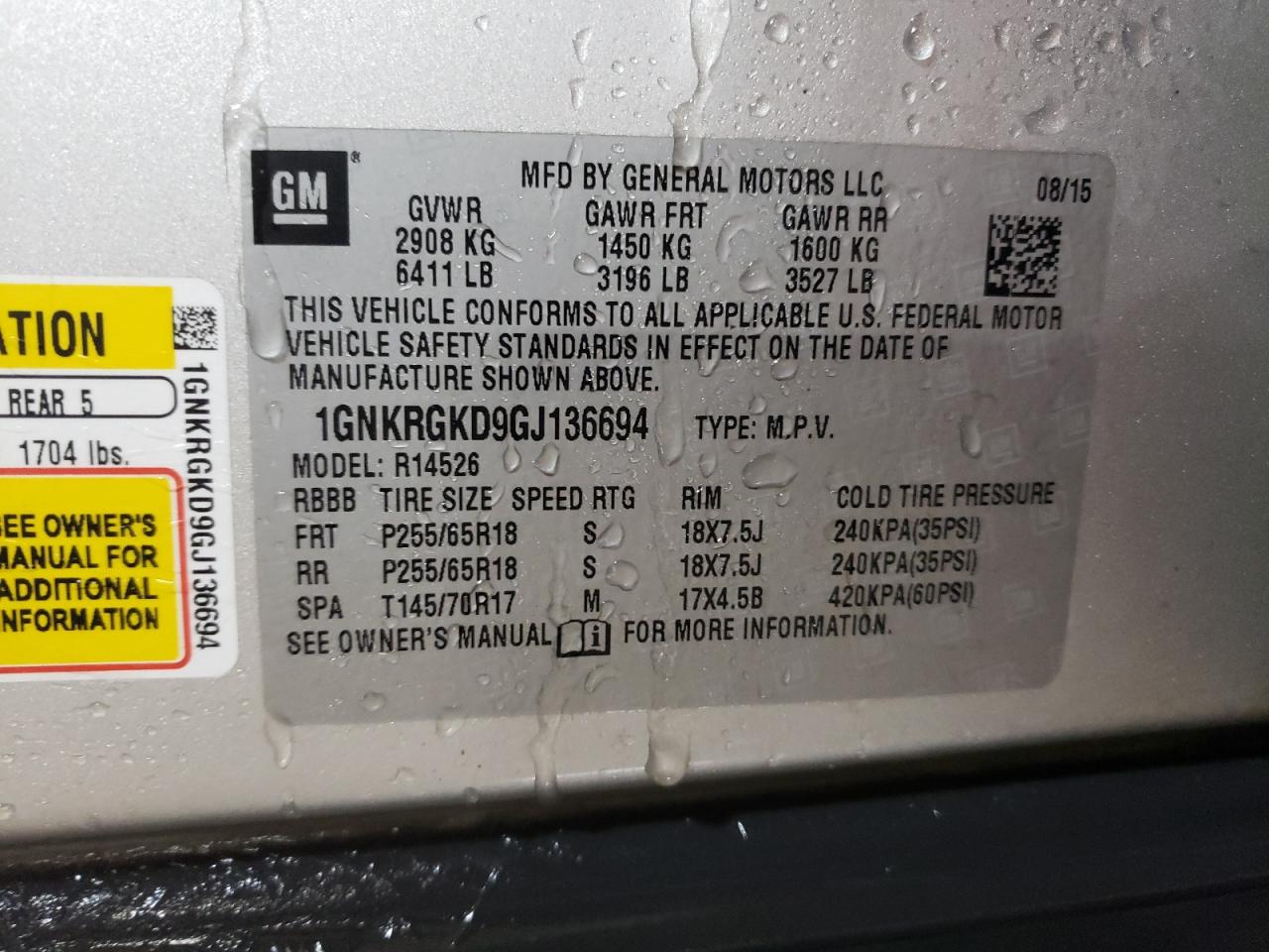 2016 Chevrolet Traverse - Image 12