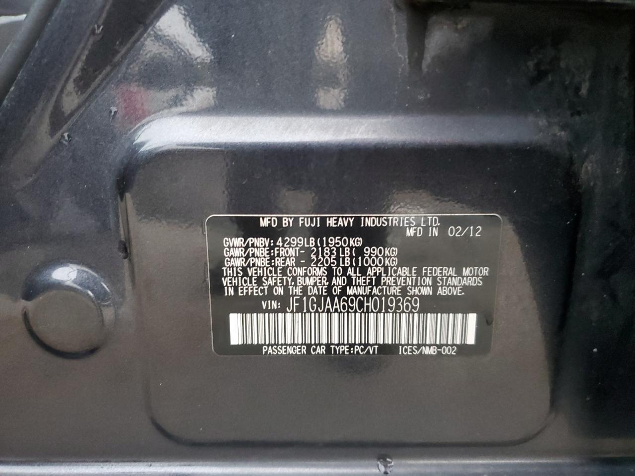 2012 Subaru Impreza - Image 13