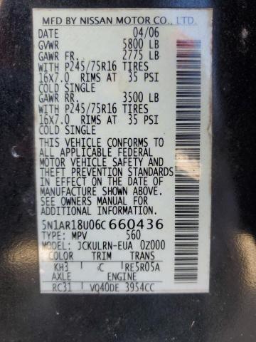 2006 NISSAN PATHFINDER LE