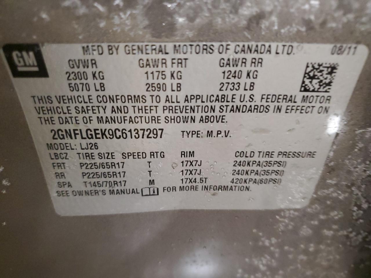 2012 Chevrolet Equinox - Image 13