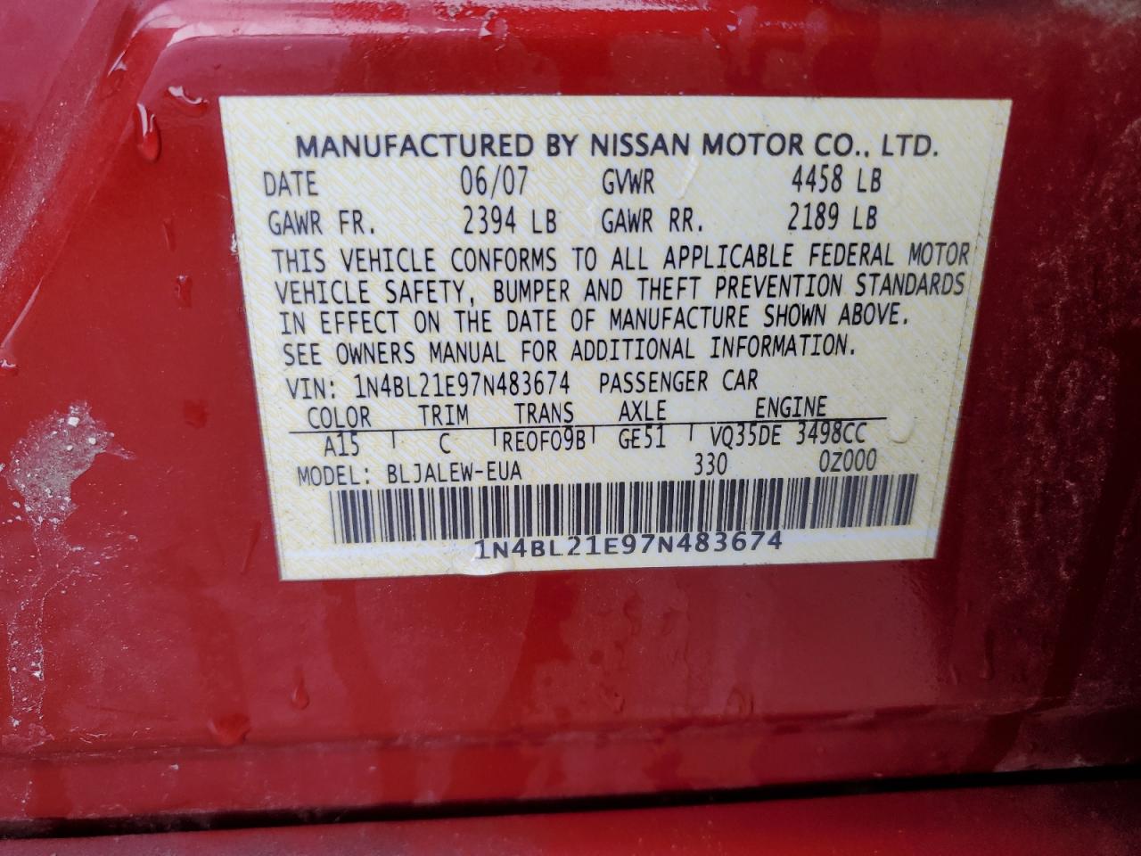 2007 Nissan Altima - Image 12