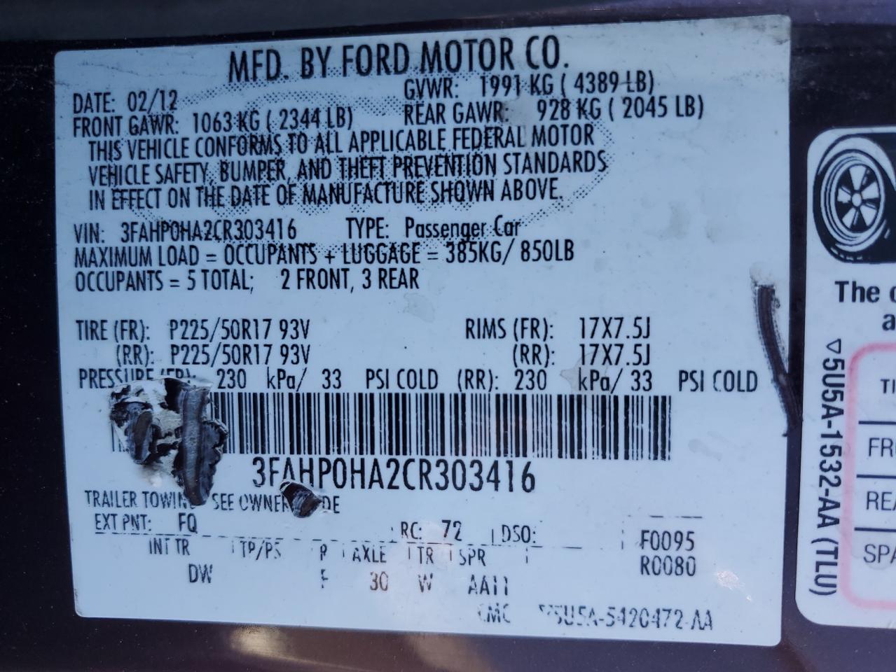 2012 Ford Fusion - Image 14