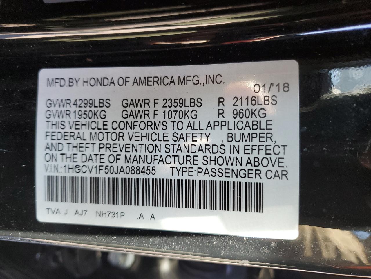 2018 Honda Accord - Image 13