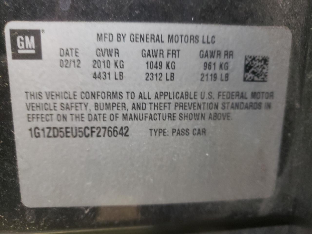 2012 Chevrolet Malibu - Image 14