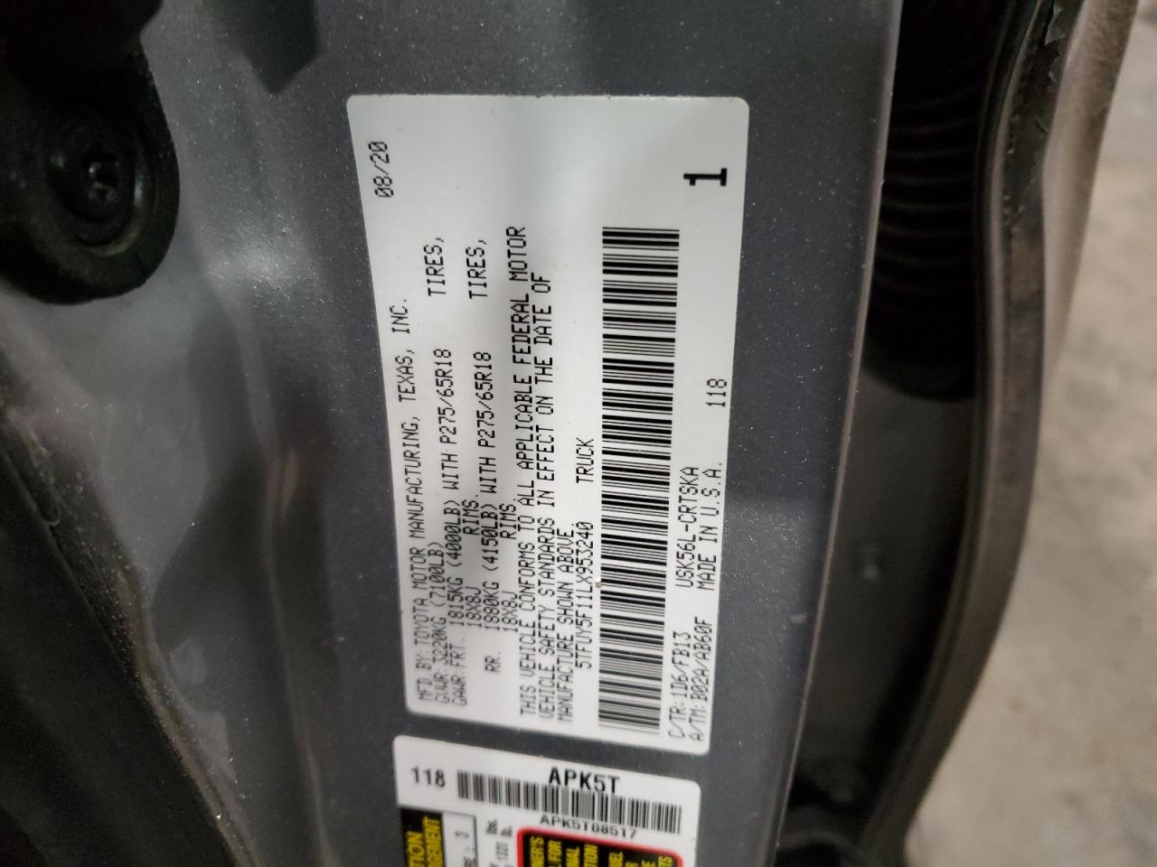 2020 Toyota Tundra - Image 12