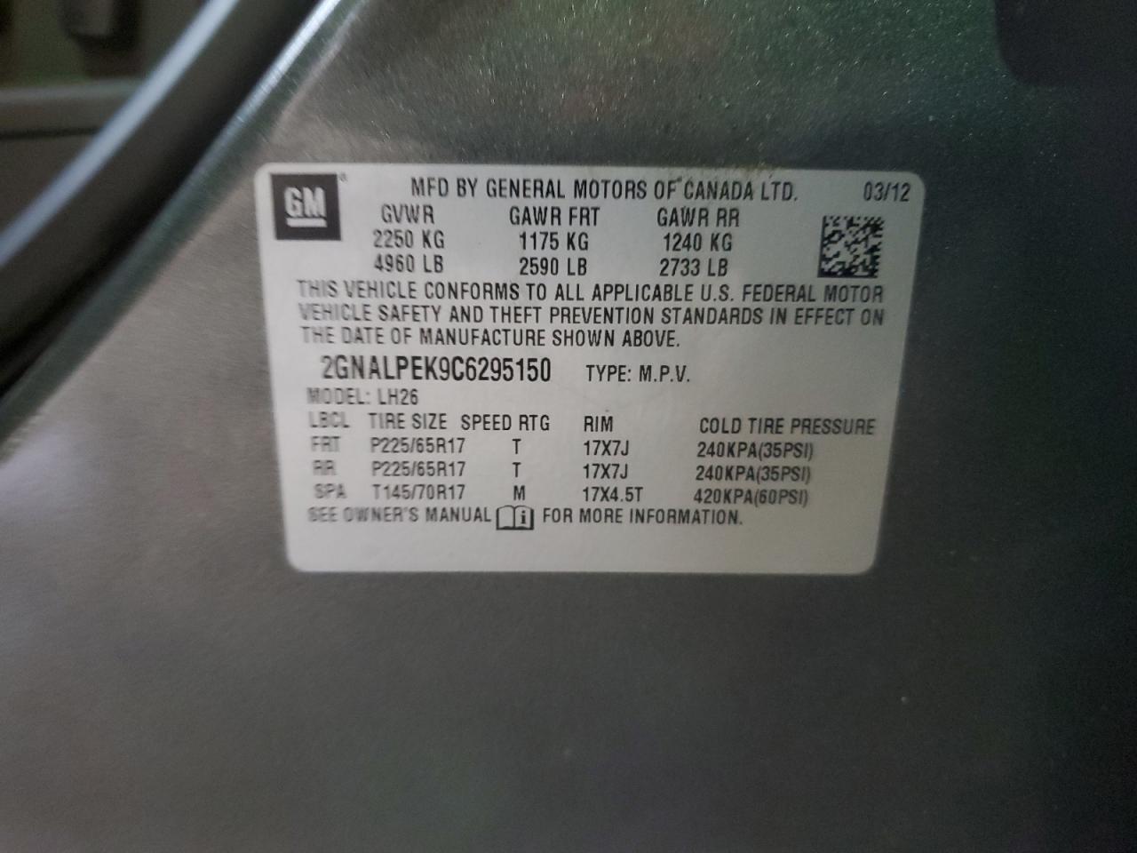 2012 Chevrolet Equinox - Image 13