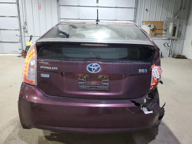 Hatchbacks TOYOTA PRIUS 2013 Fioletowy