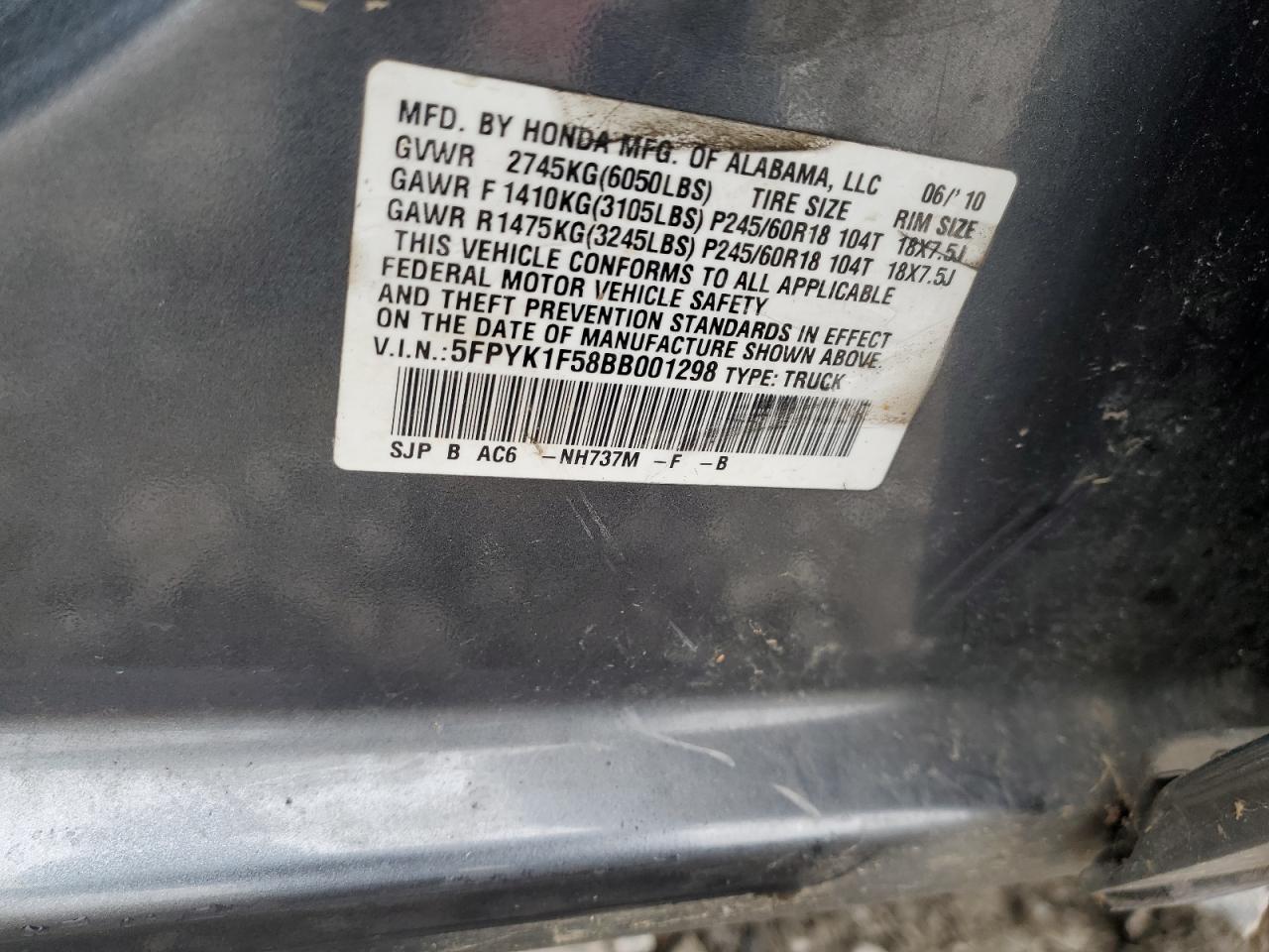 2011 Honda Ridgeline - Image 12