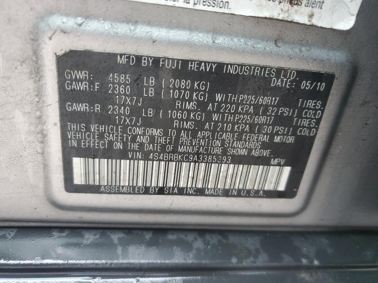 2010 Subaru Outback - Image 13