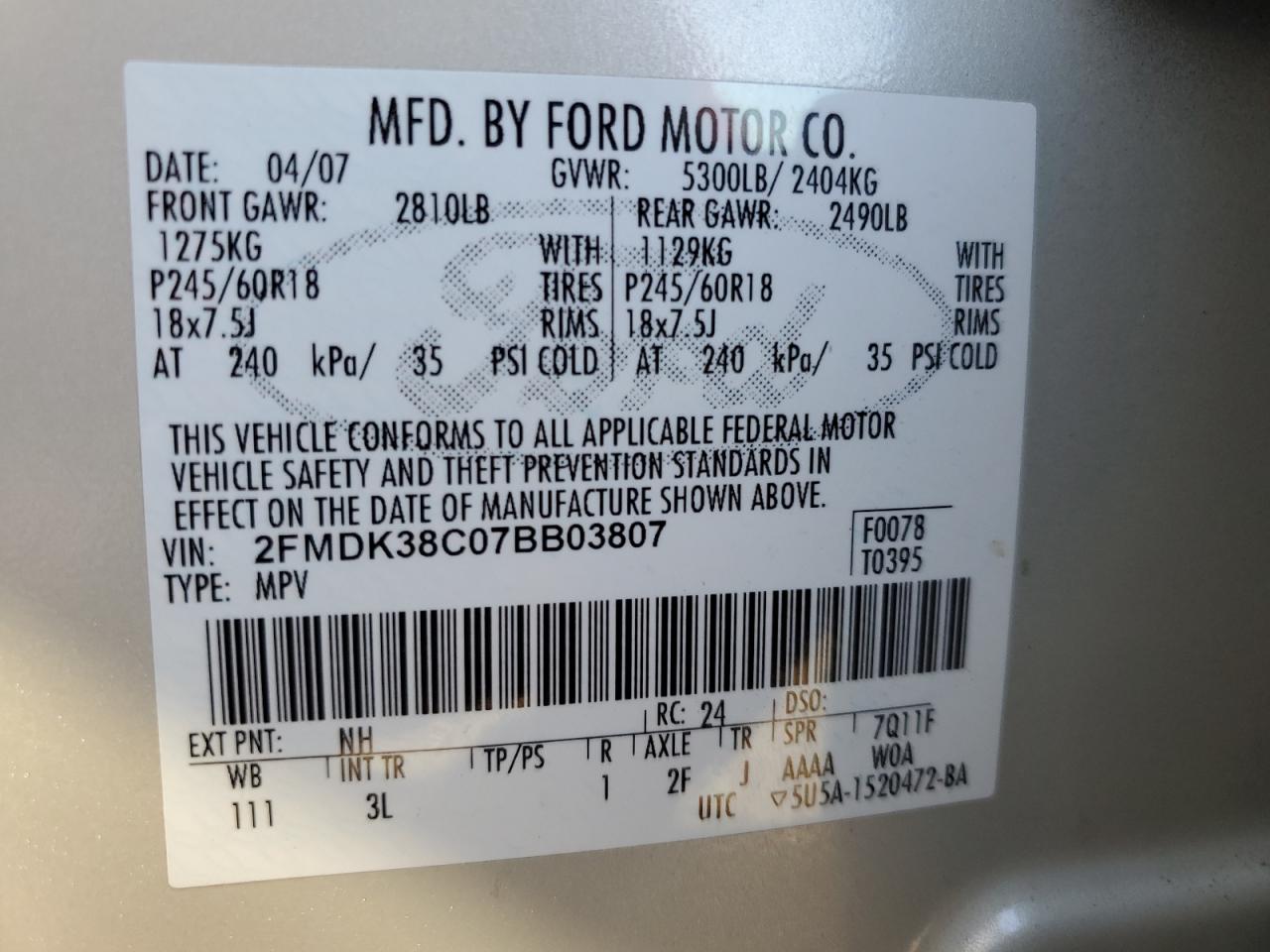 2007 Ford Edge - Image 12