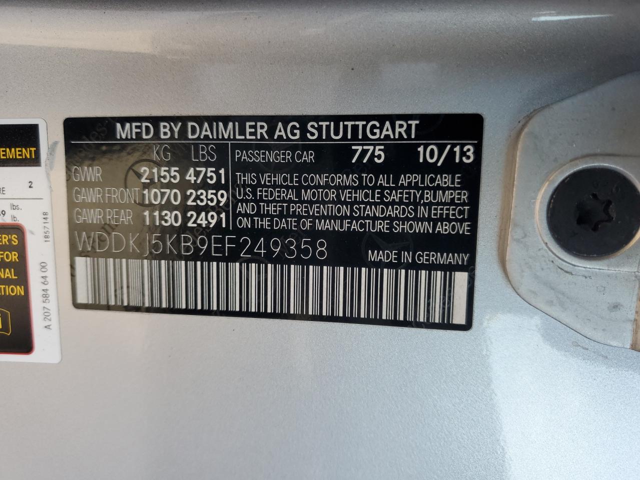 2014 Mercedes-Benz E-klasse - Image 12