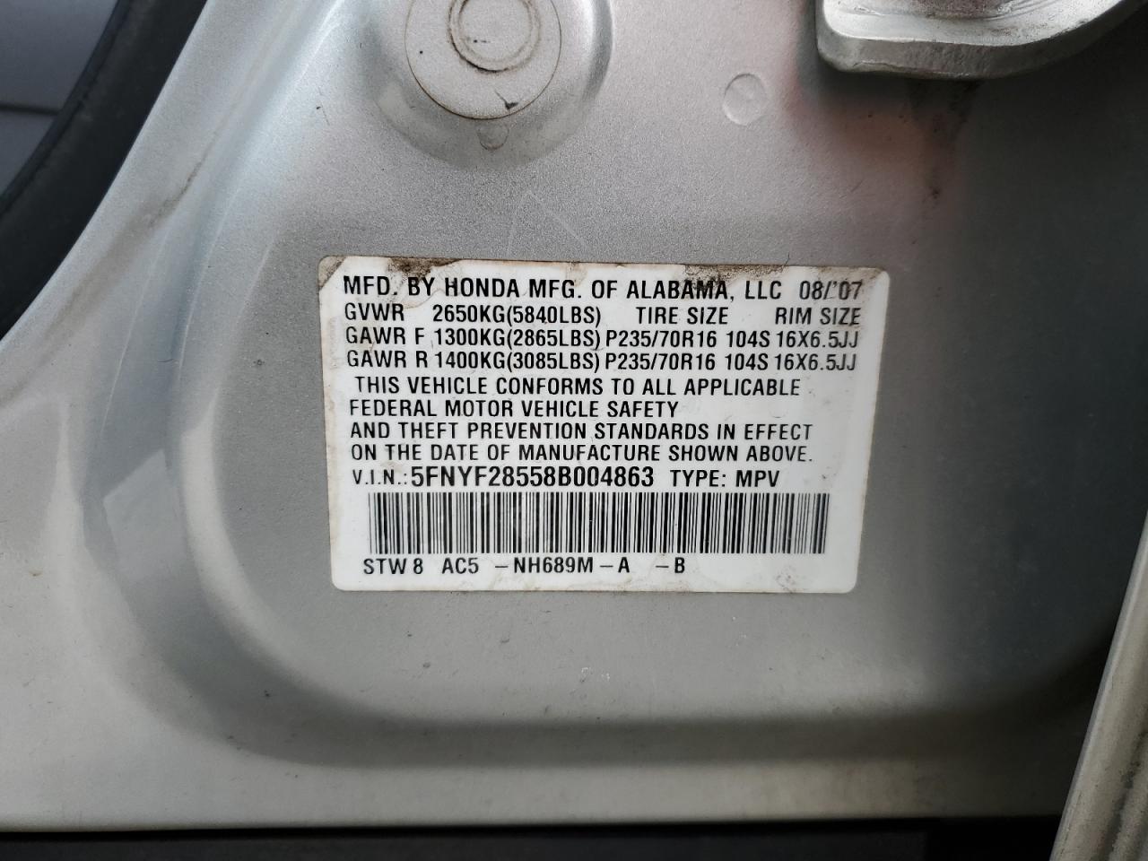 2008 Honda Pilot - Image 15