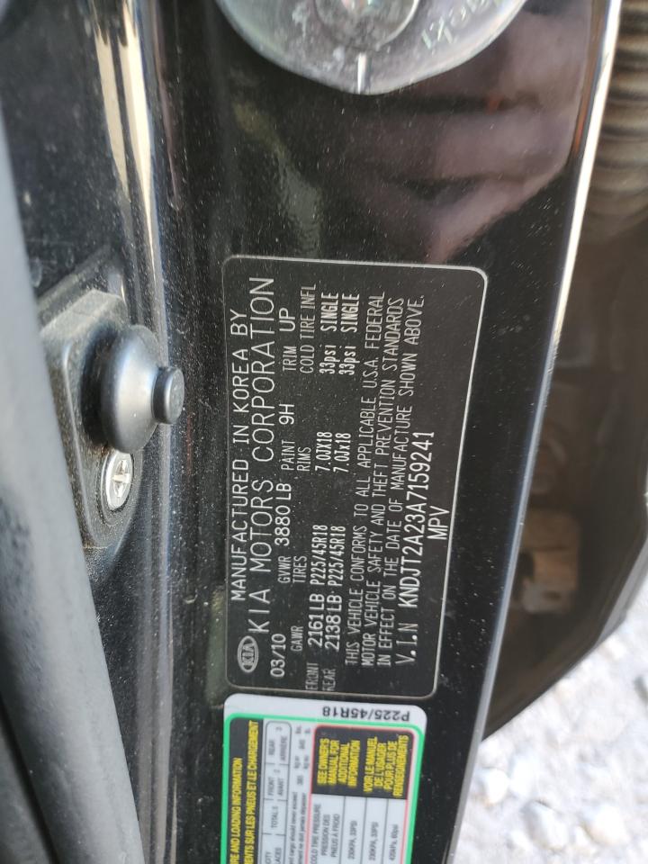 2010 Kia Soul + VIN: KNDJT2A23A7159241 Lot: 88171685