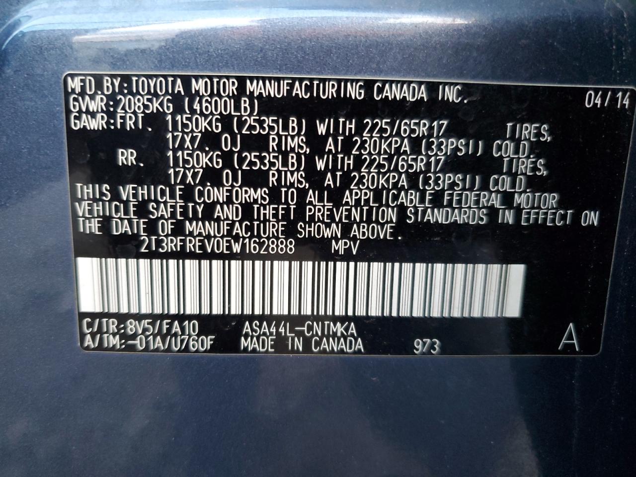 2014 Toyota RAV 4 - Image 15