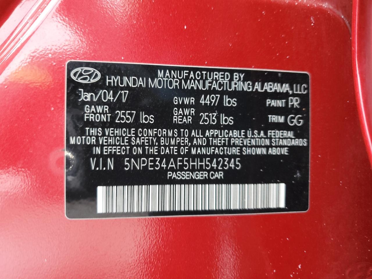 2017 Hyundai Sonata - Image 12