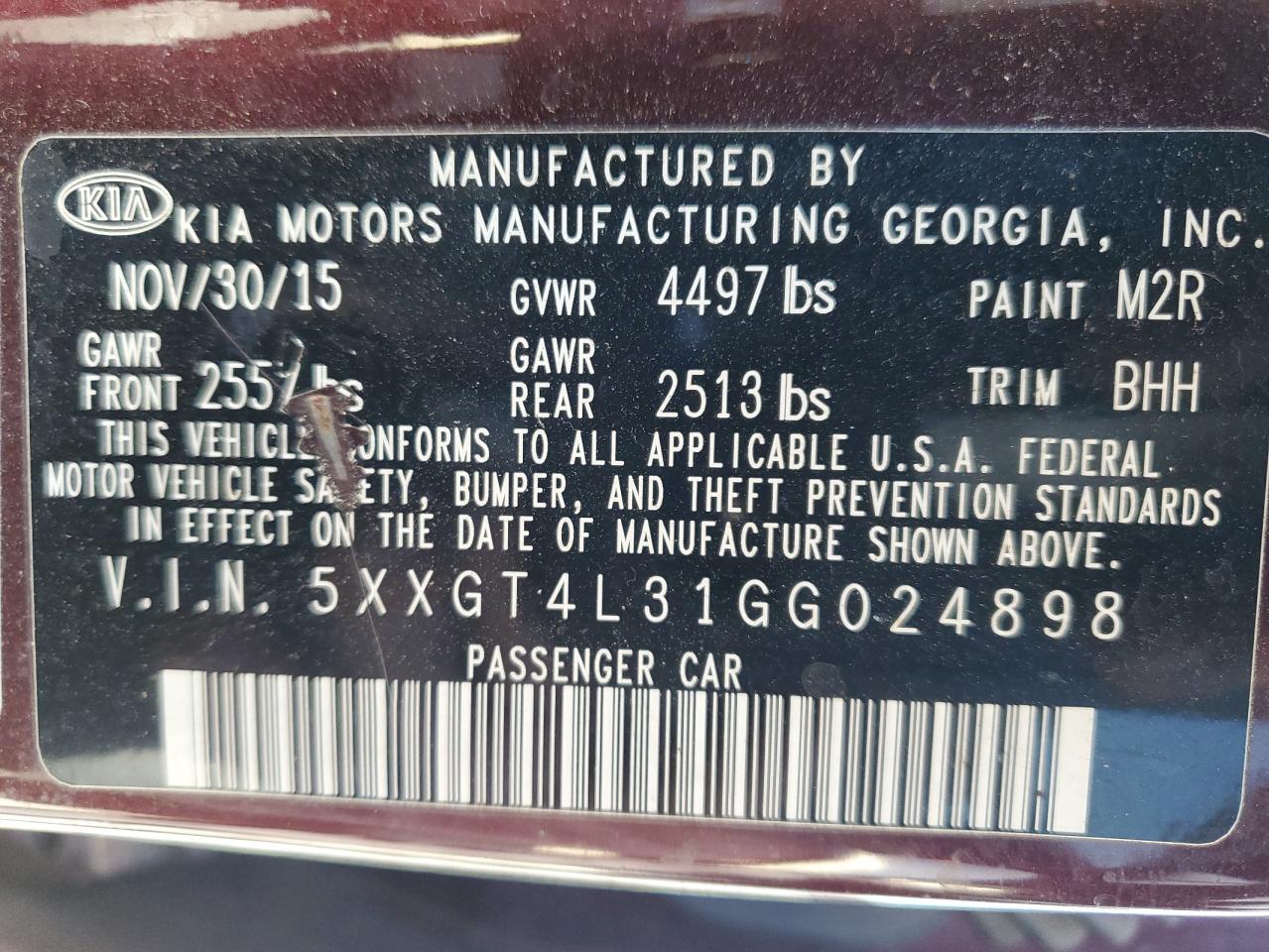 2016 Kia Optima - Image 12