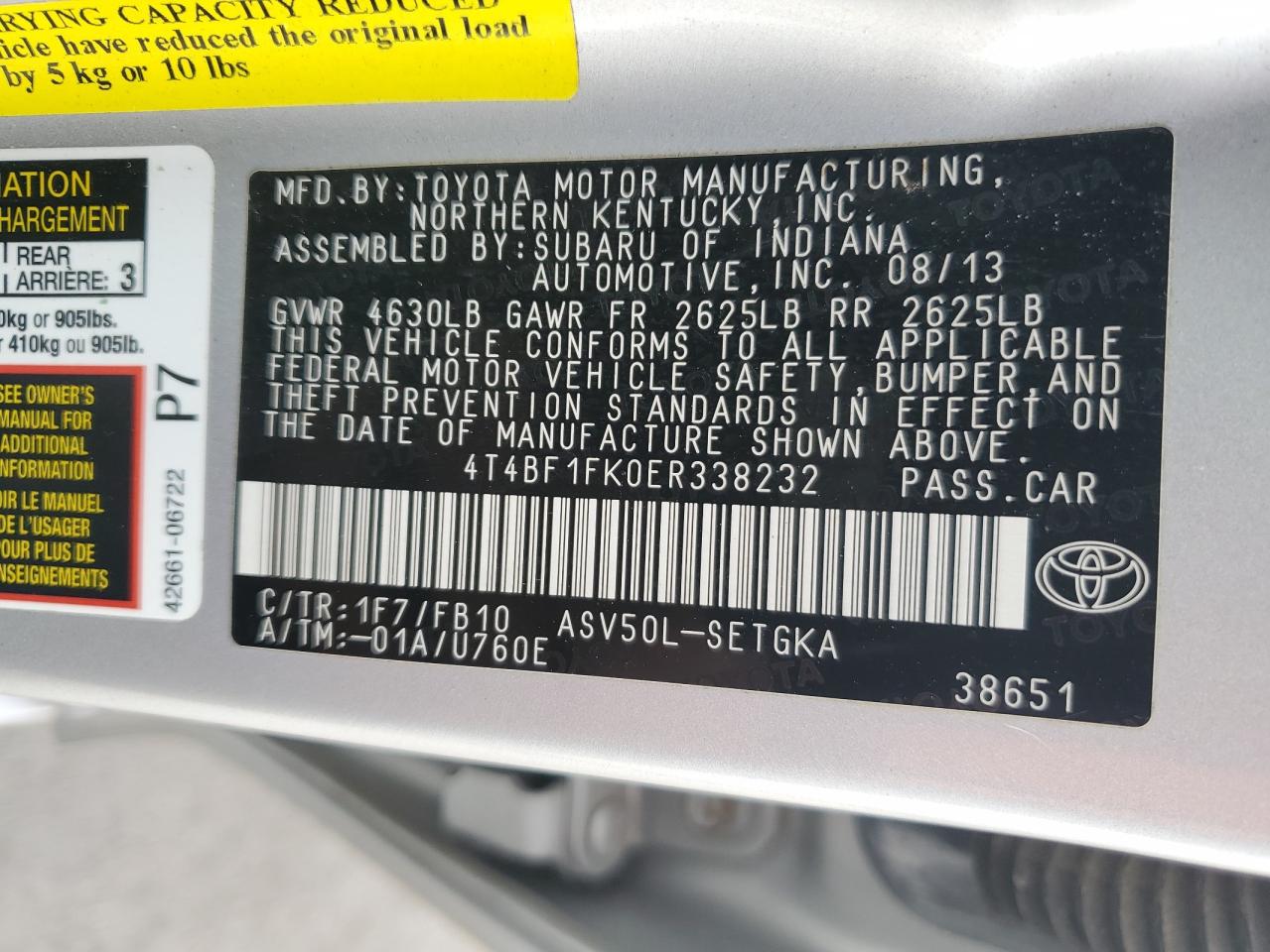 2014 Toyota Camry - Image 12