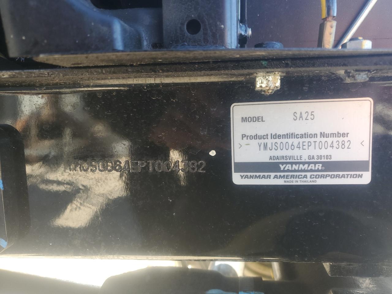 2024 Yanmar V1025-6A VIN: YMJS0064EPT004382 Lot: 42329675