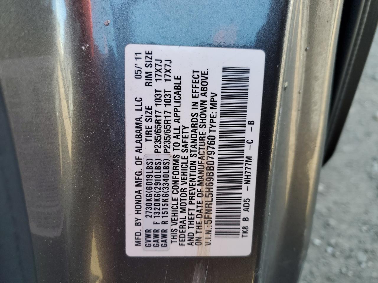 2011 Honda Odyssey - Image 15