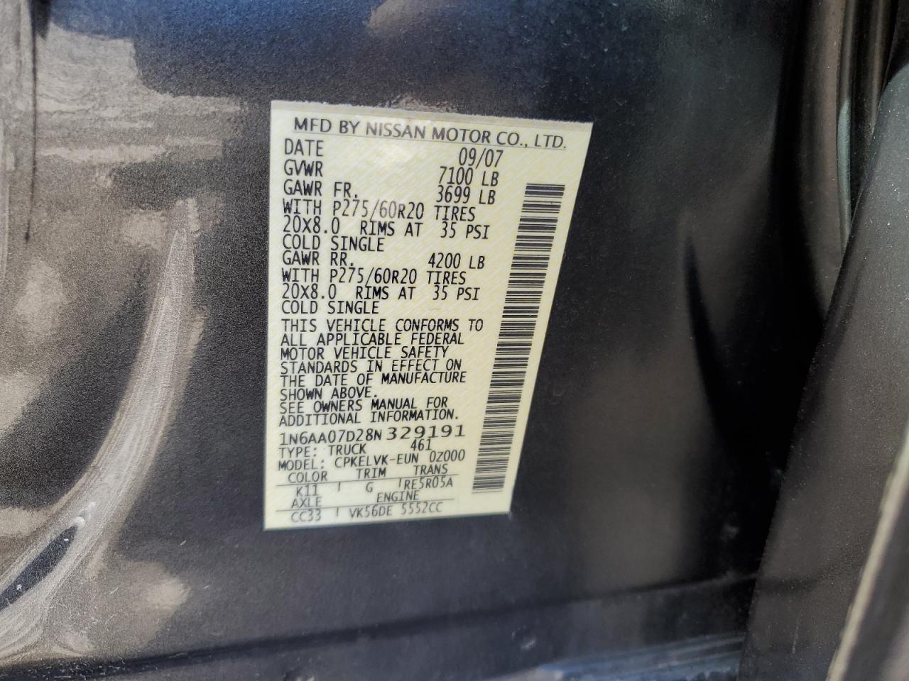 2008 Nissan Titan - Image 12
