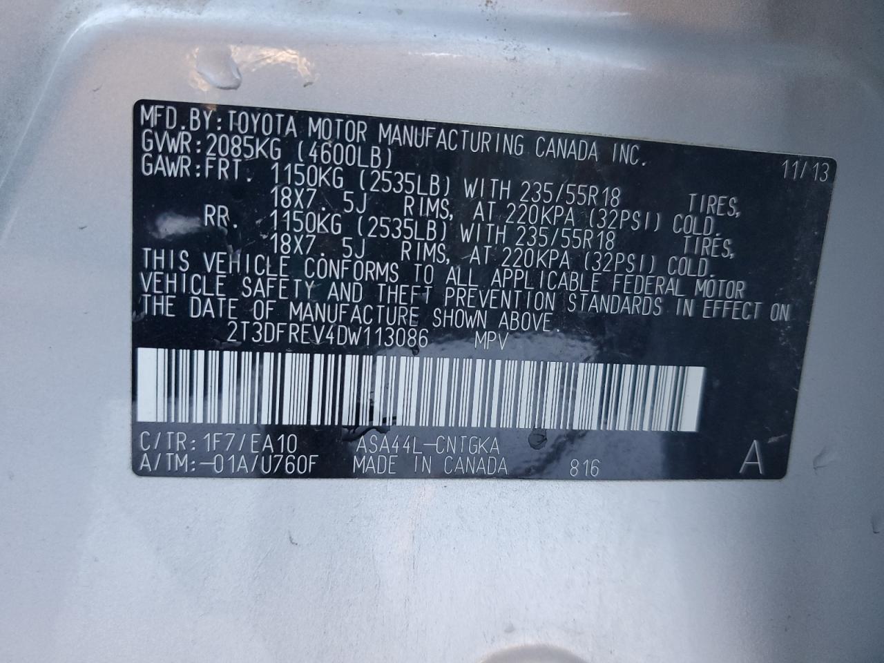 2013 Toyota RAV 4 - Image 13