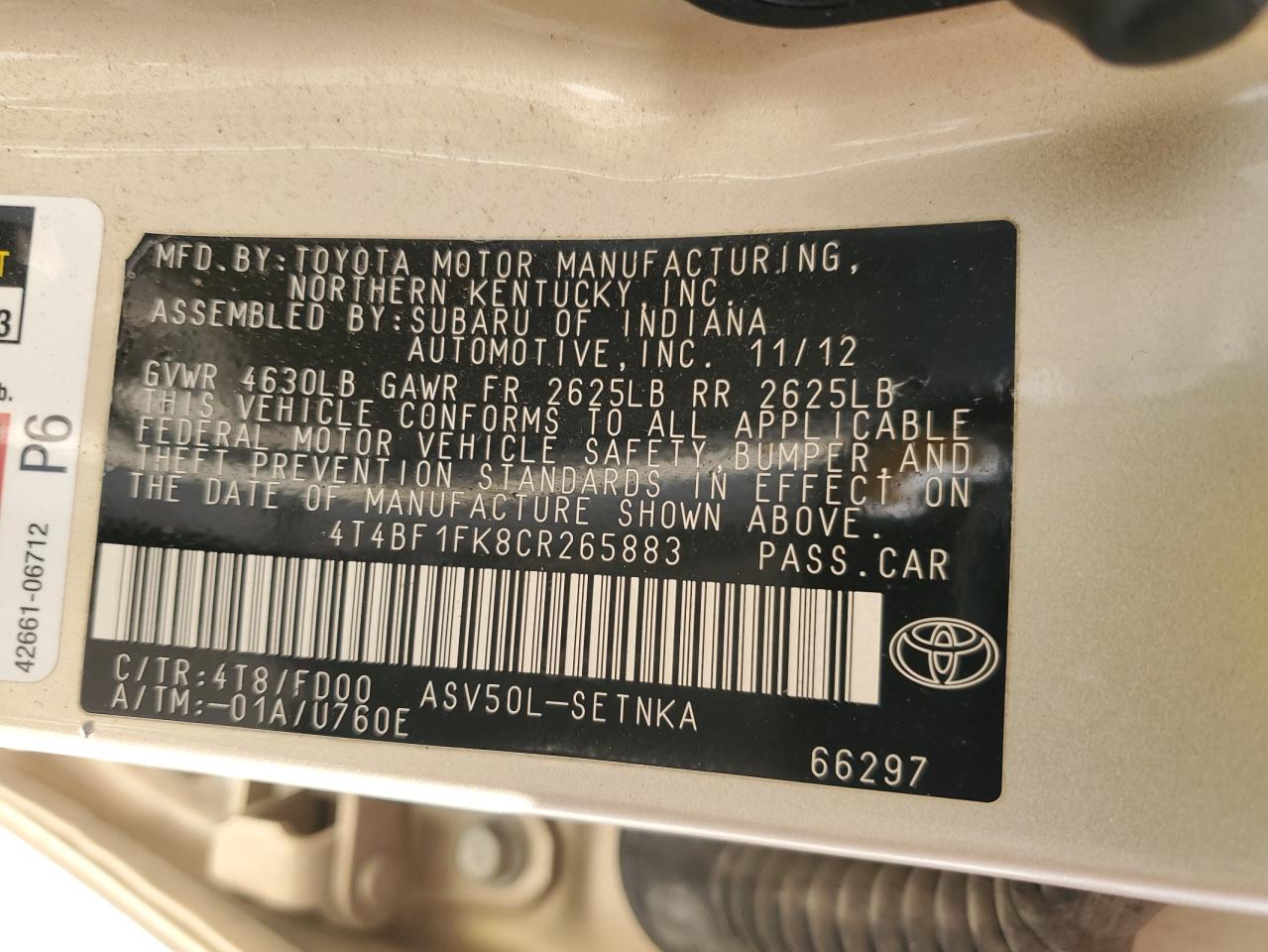 2012 Toyota Camry - Image 12
