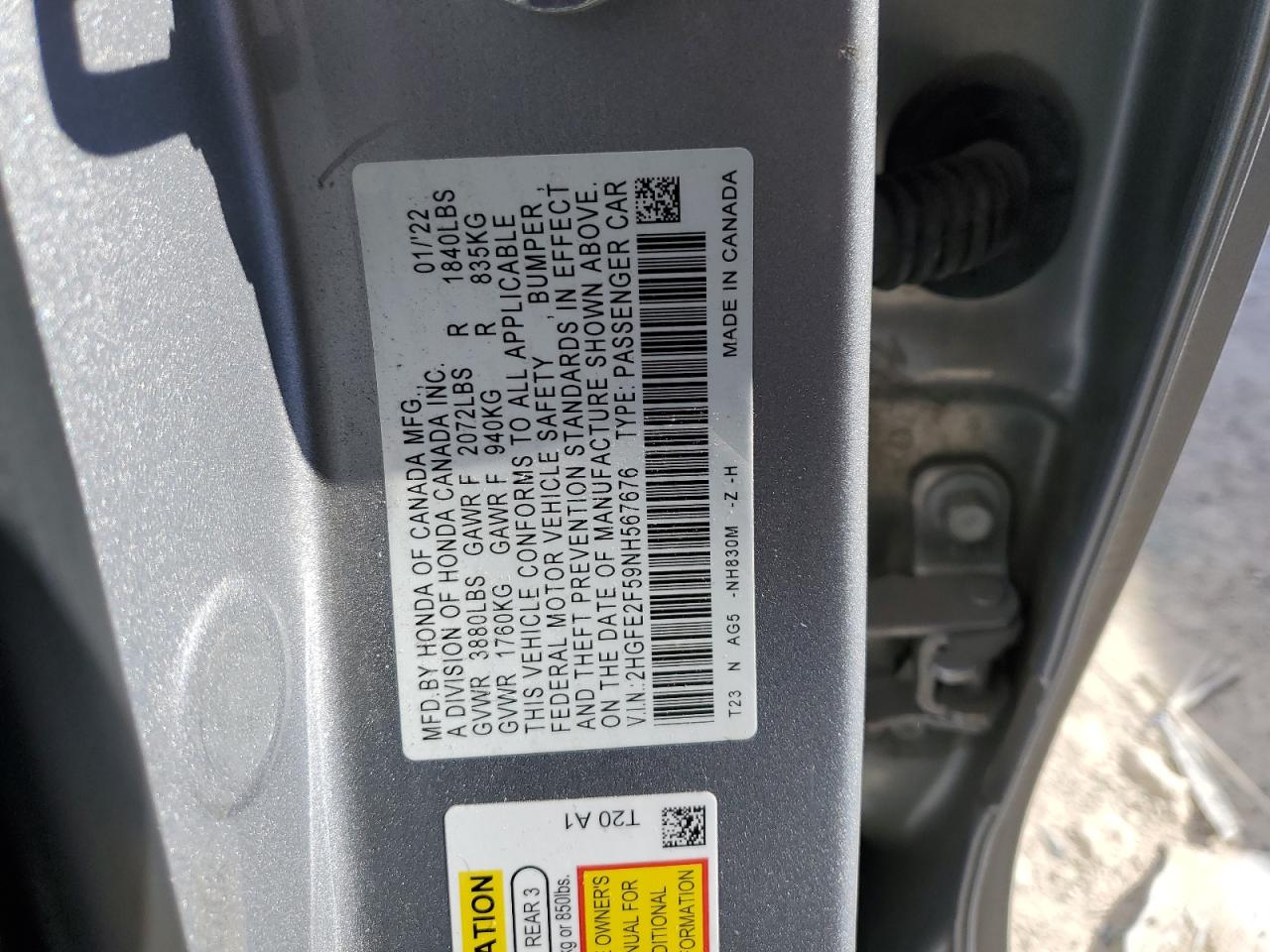 2022 Honda Civic - Image 12