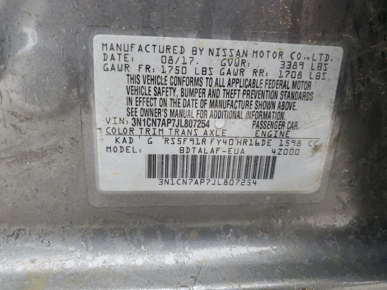2018 Nissan Versa - Image 15