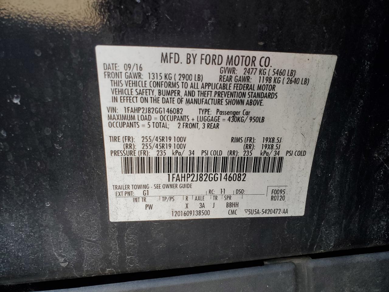 2016 Ford Taurus - Image 12