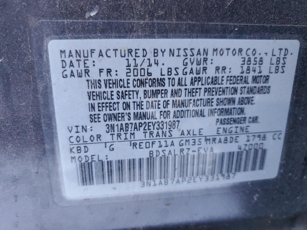 2014 Nissan Sentra - Image 13