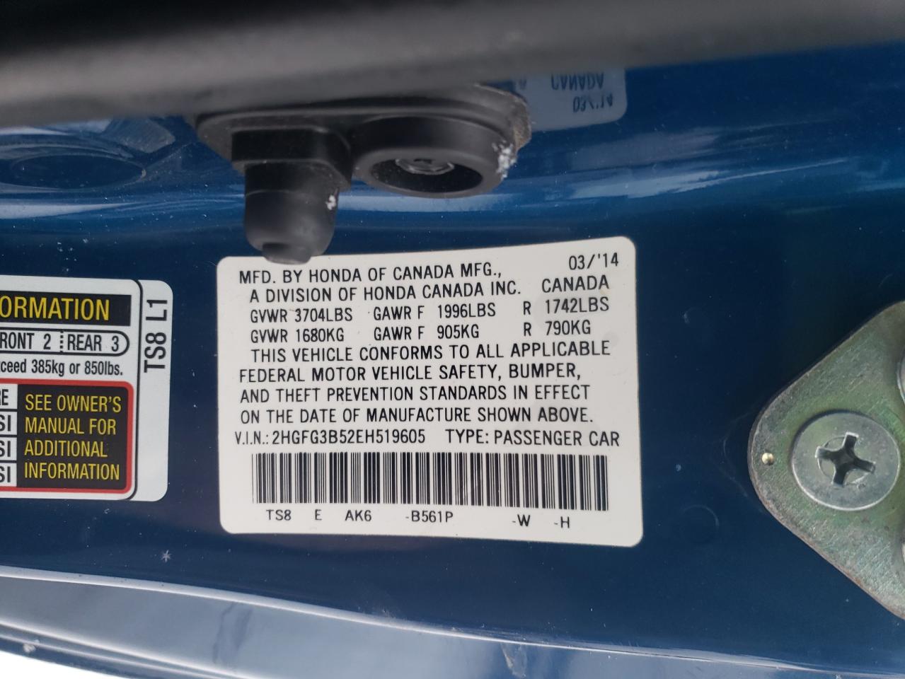 2014 Honda Civic - Image 14