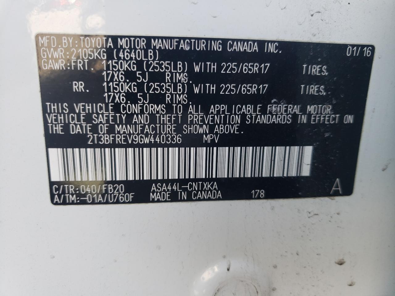 2016 Toyota RAV 4 - Image 13
