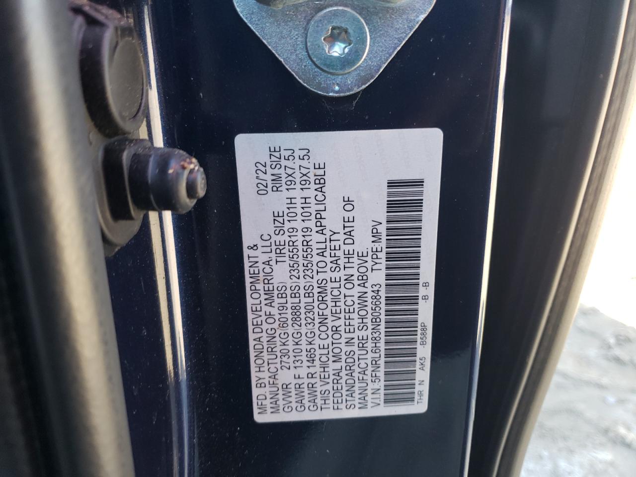 2022 Honda Odyssey - Image 15