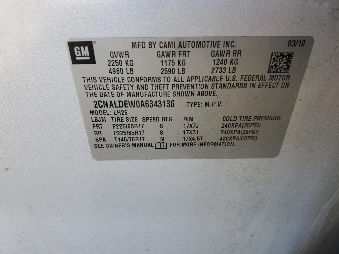 2010 Chevrolet Equinox - Image 12