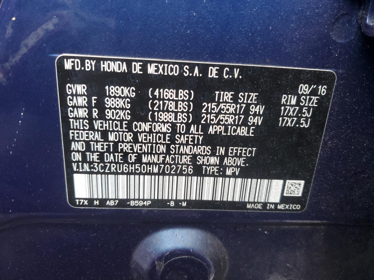 2017 Honda HR-V - Image 13