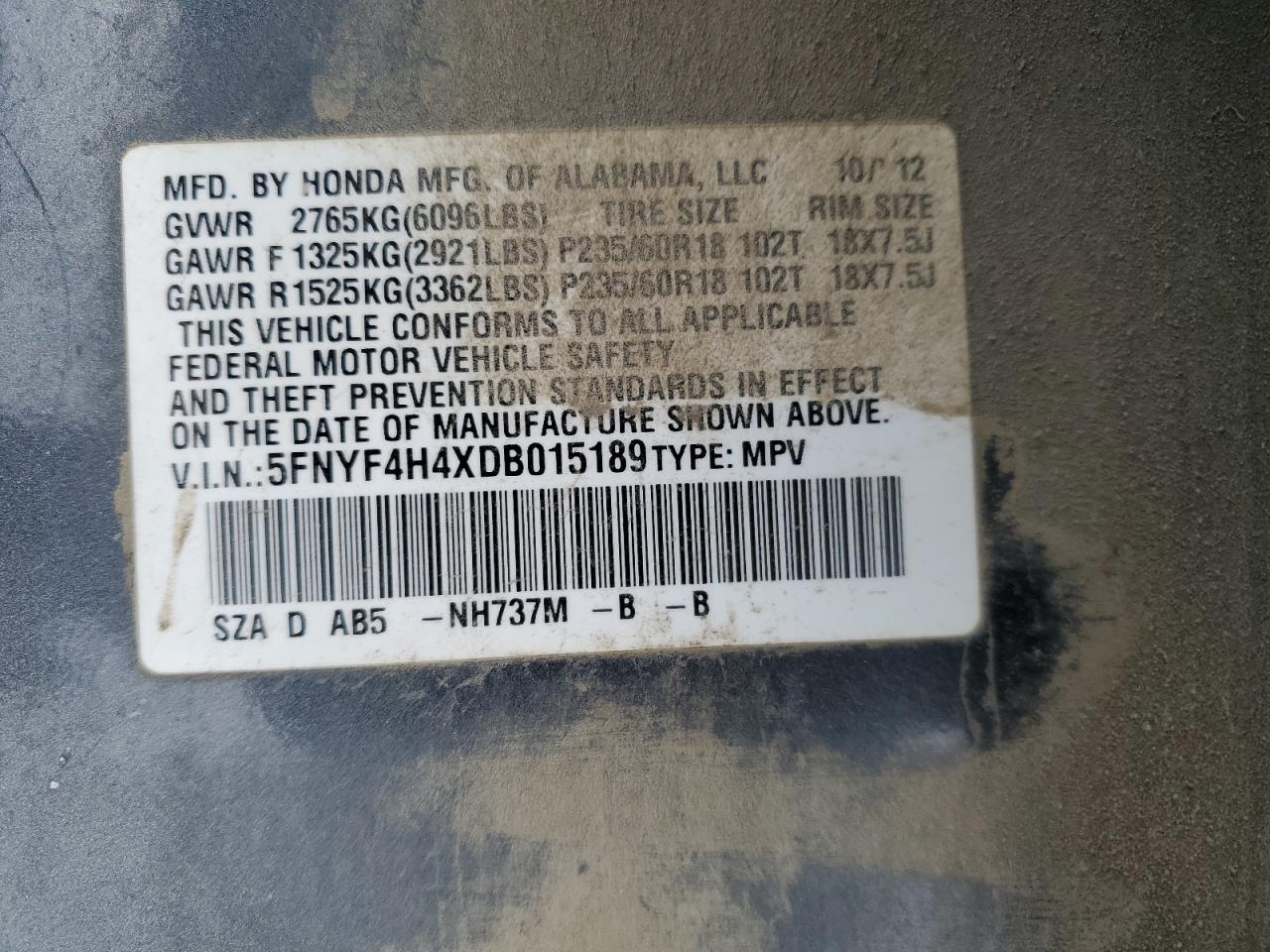 2013 Honda Pilot - Image 15