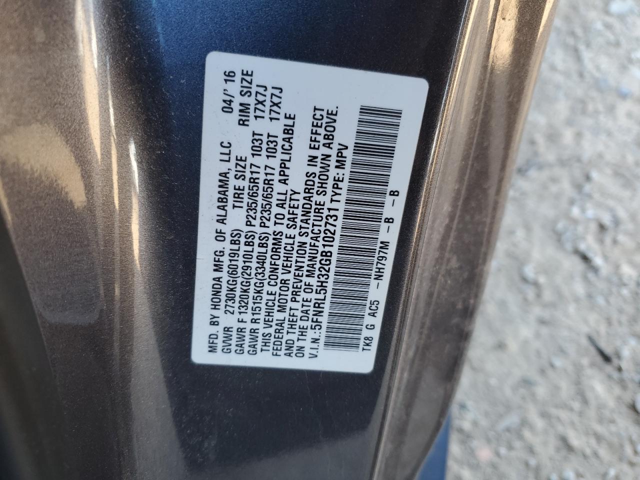 2016 Honda Odyssey - Image 14