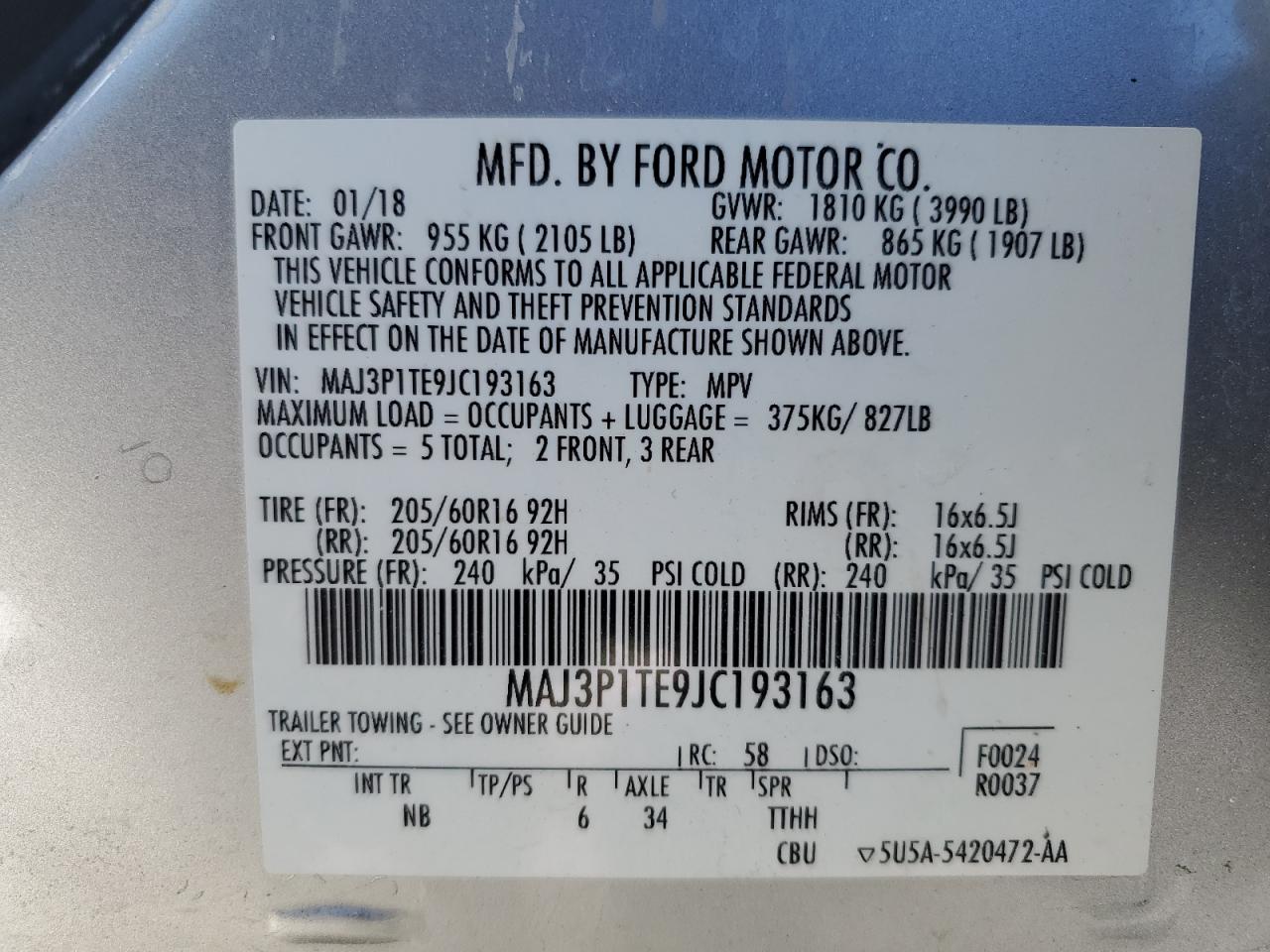 2018 Ford EcoSport - Image 14