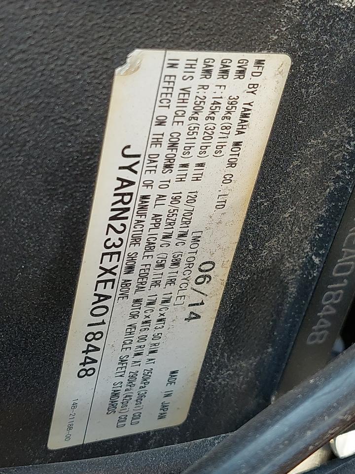 JYARN23EXEA018448 - 2014 YAMAHA YZF - #42475615