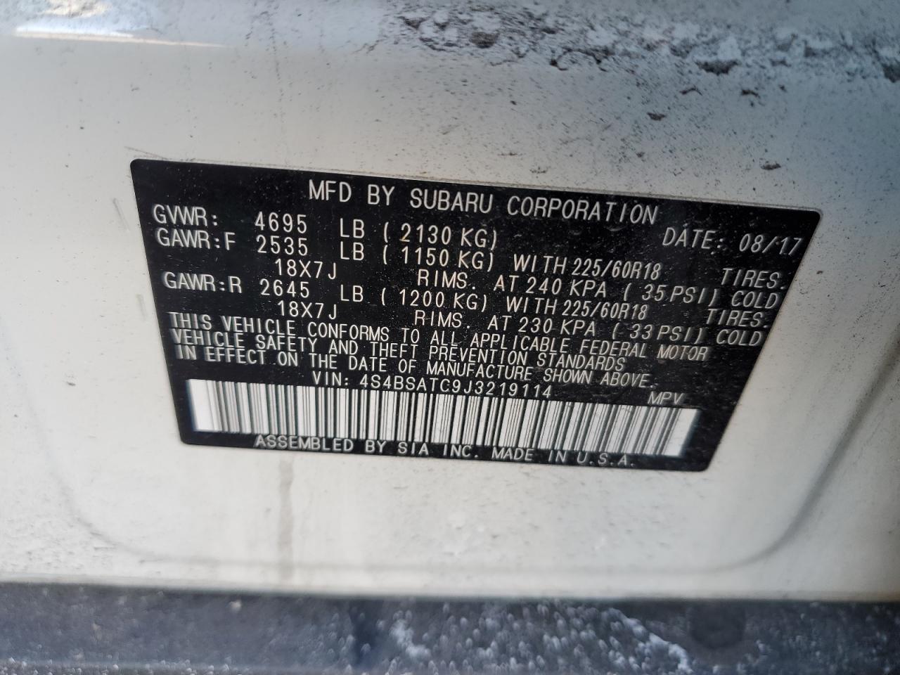 2018 Subaru Outback - Image 13