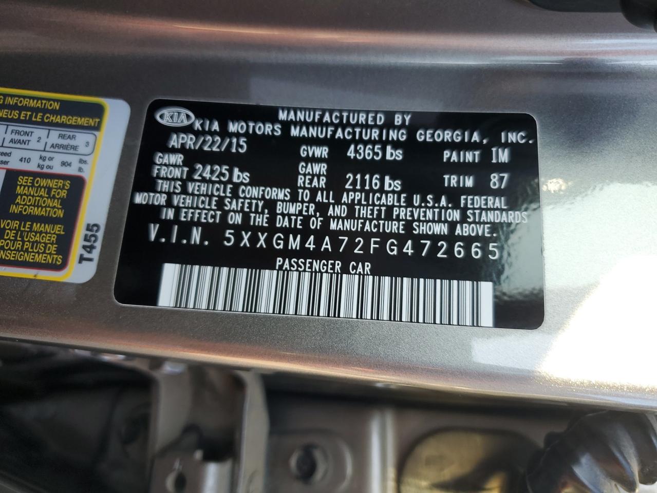2015 Kia Optima - Image 12