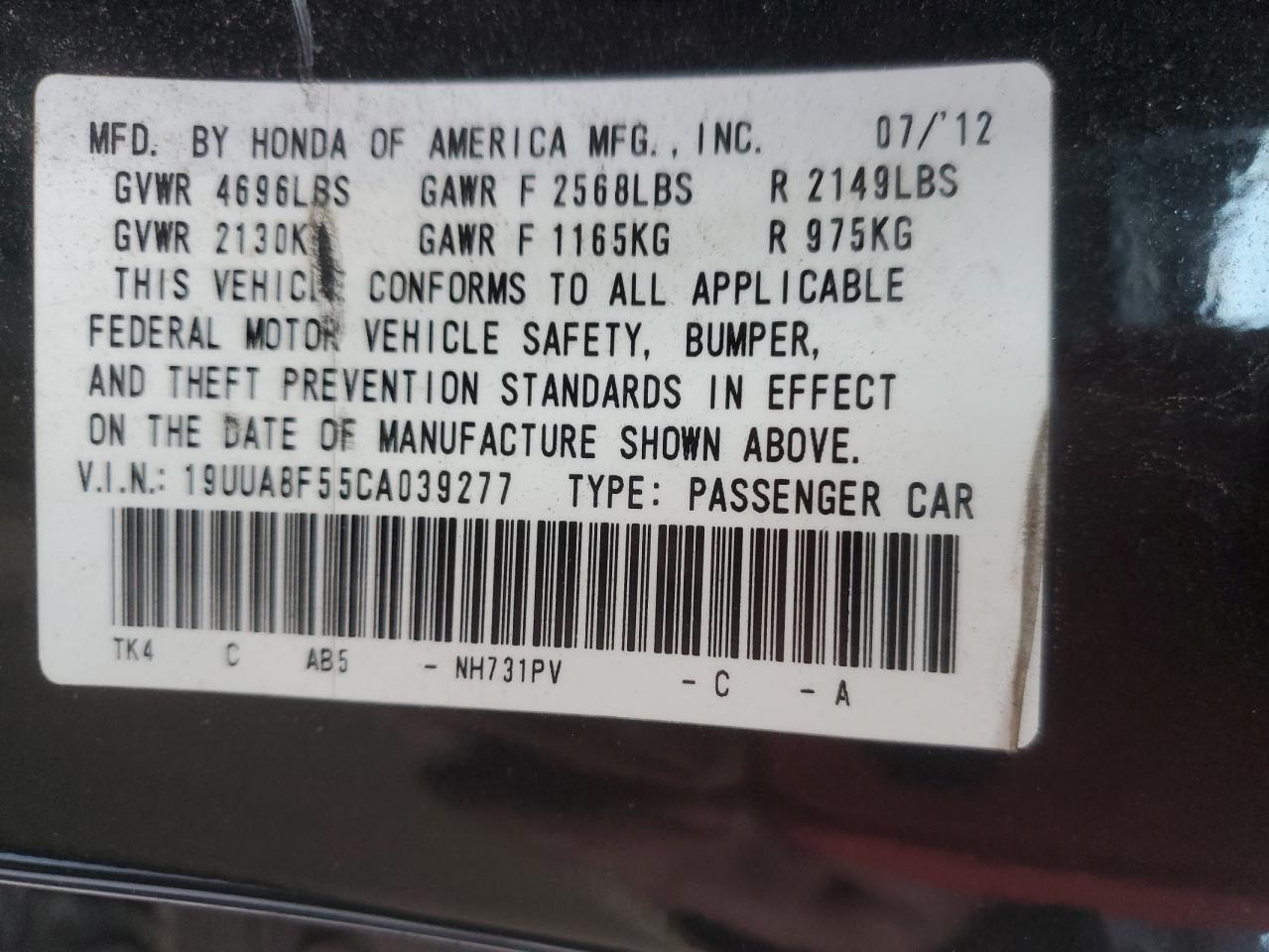 2012 Acura TL - Image 12